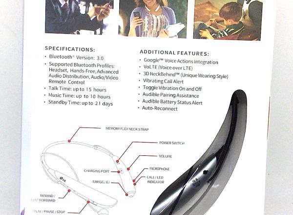 Wireless stereo headset