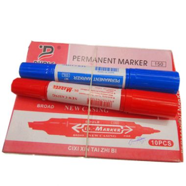 Two heads permanent marker
