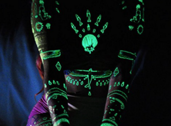 Glow in the dark tattoo