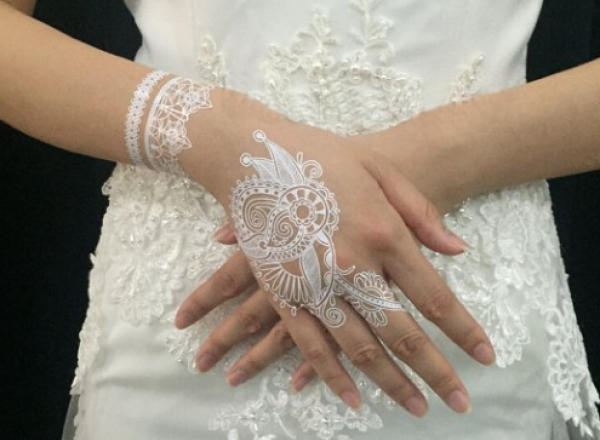 Henna lace tattoo