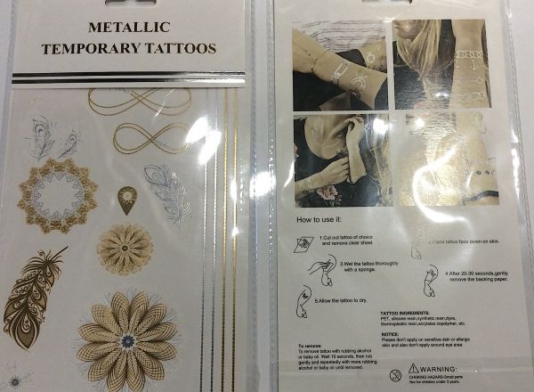 Metallic tattoo