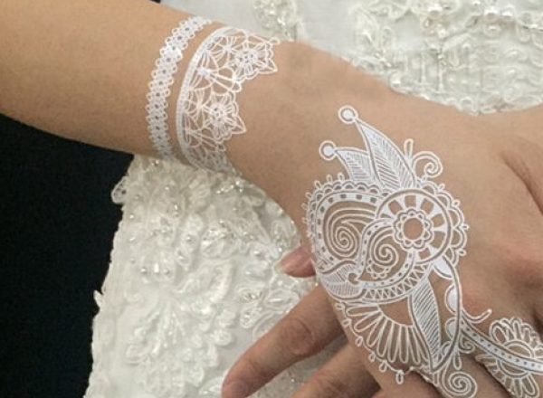 Henna lace tattoo