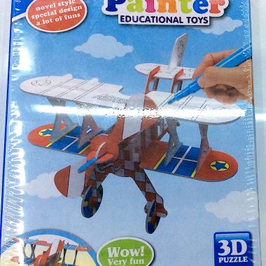 3D puzzle airplane