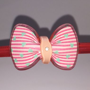 Head band with patterned bow