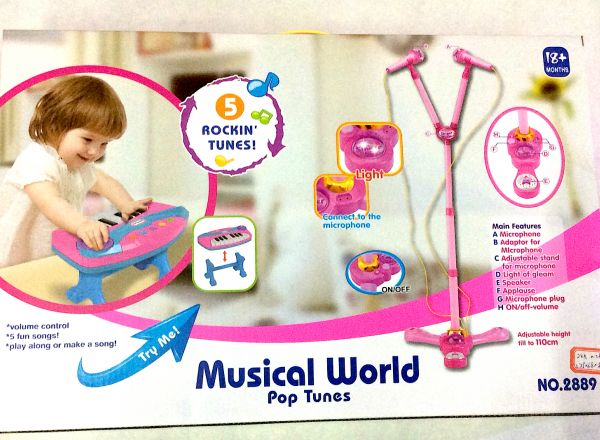 Microphone and piano play set