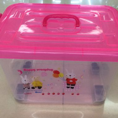 Storage box with wheels