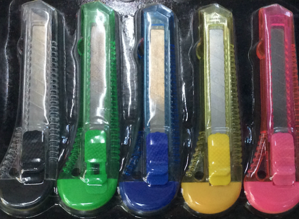 Box cutter set 5 pieces