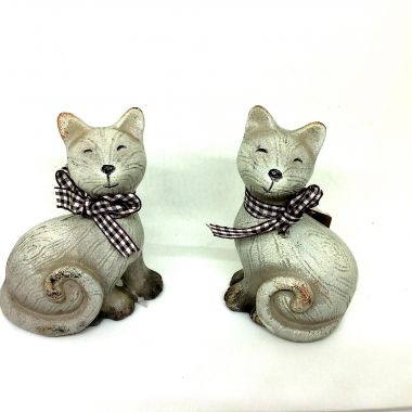 Cat ornament 12x6.5 cm