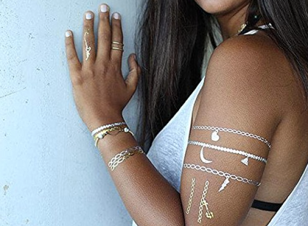 Metallic tattoo