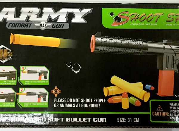 Soft bullet gun