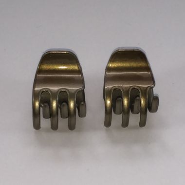 Middle size Metallic Double hair clips 6020 - S - A509