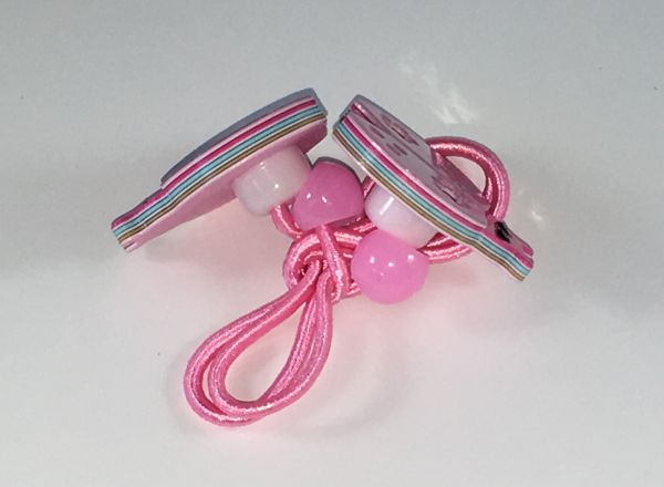 Elastic with ladybird