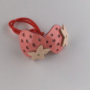 Elastics with strawberry shape