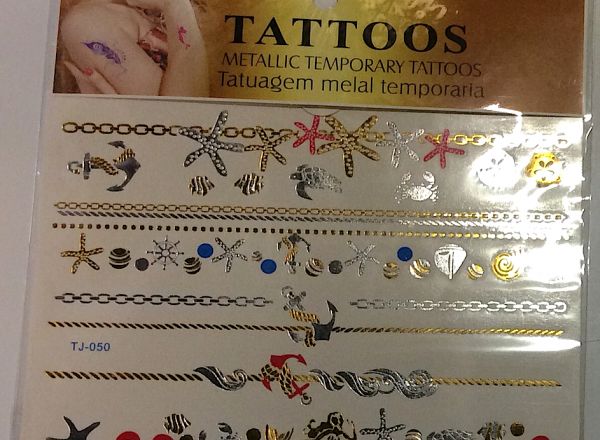 Metallic tattoo