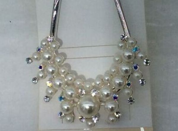 Swarovski hairpin with pearls