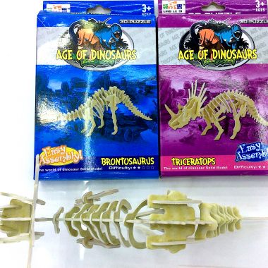 3D puzzle dinosaurs