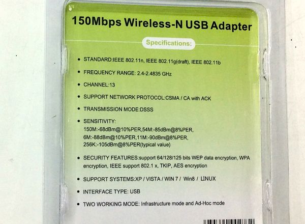 Wireless USB adapter