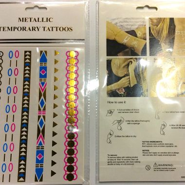 Metallic tattoo