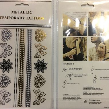 Metallic tattoo