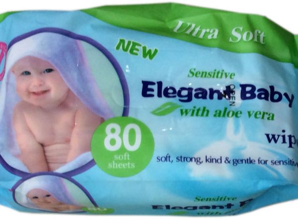 Baby wipes with aloe vera 80 wipes