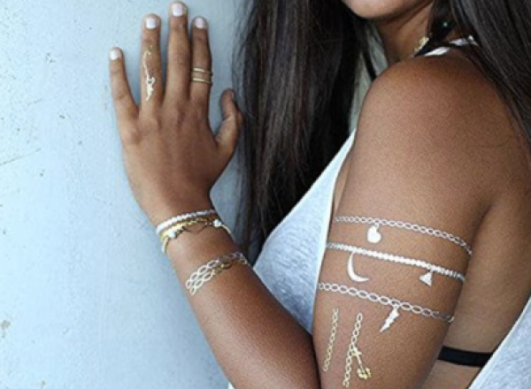 Metallic tattoo