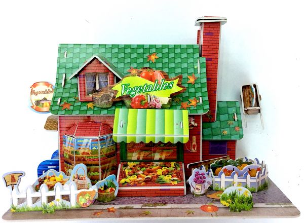 3D puzzle vegetables shop