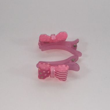 Crocodile clips with bow