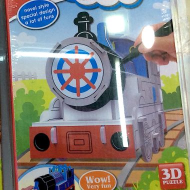 3D puzzle train