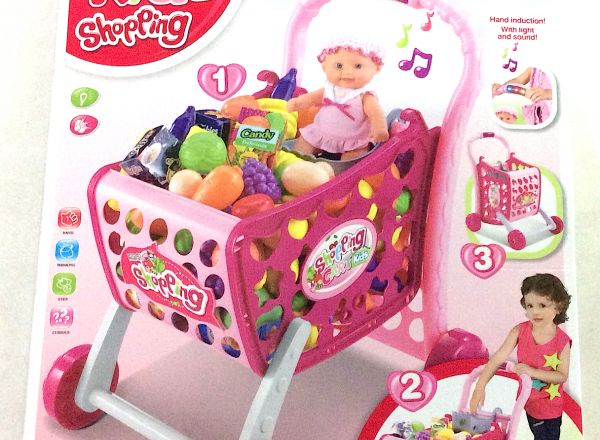 Shopping cart play set