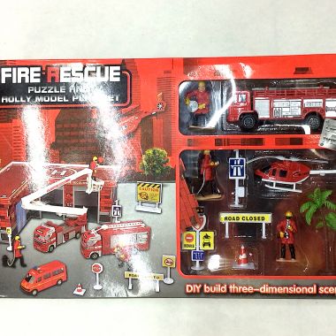 Fire rescue play set