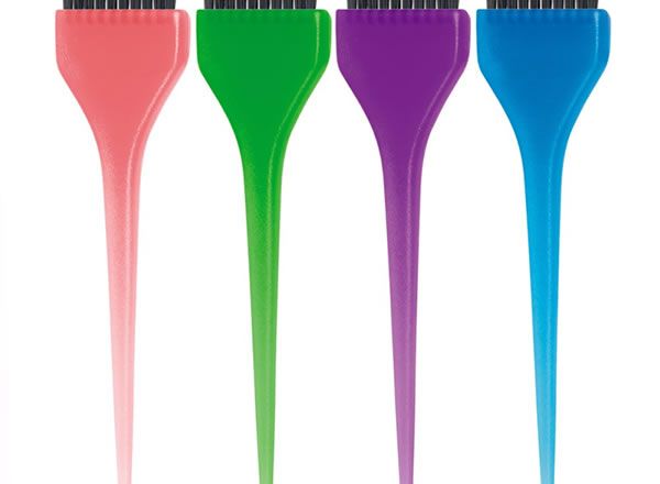 Tinting brush colourful