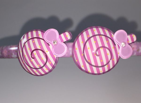 Patterned Head band with 2pcs patterned snail shape