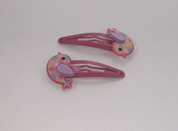 Snap clip with bird