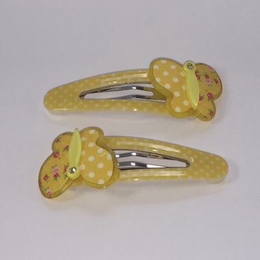 Kids snap clip with butterfly shape