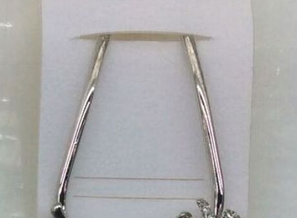 Swarovski hairpin with leaf