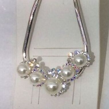 Swarovski hairpin with pearls