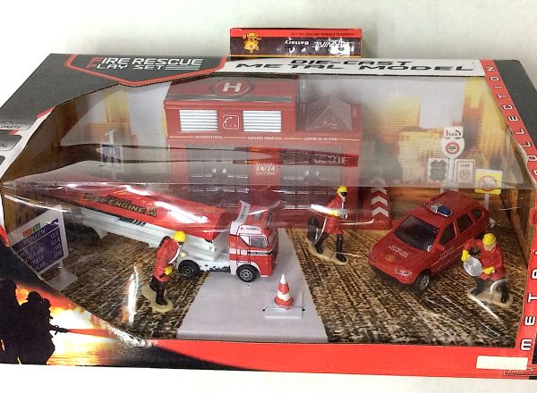 Fire rescue play set