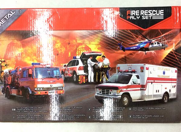 Fire rescue play set