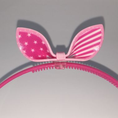 Head band with patterned bow