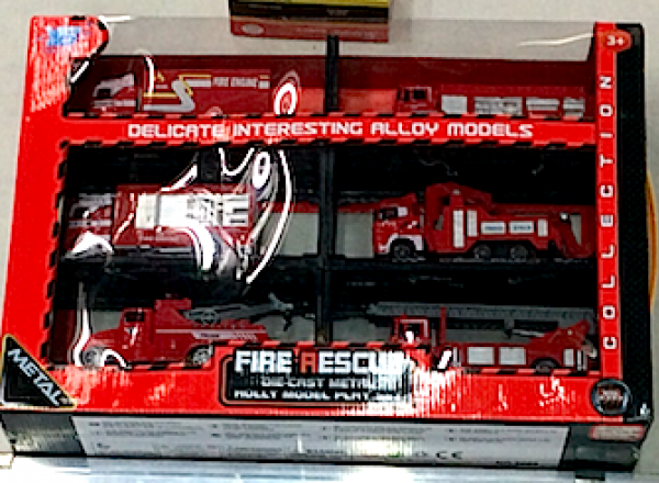 Fire rescue play set