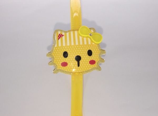 Head band with patterned cat shape