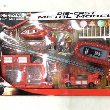 Fire rescue play set