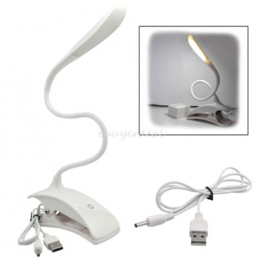 LED Light Clip On Clamp Desk Reading Lamp