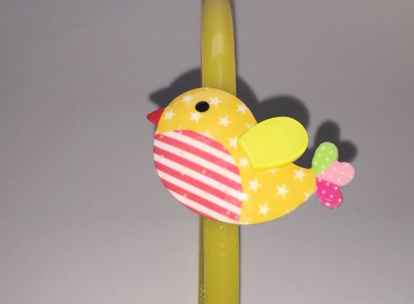 Head band with patterned bird shape