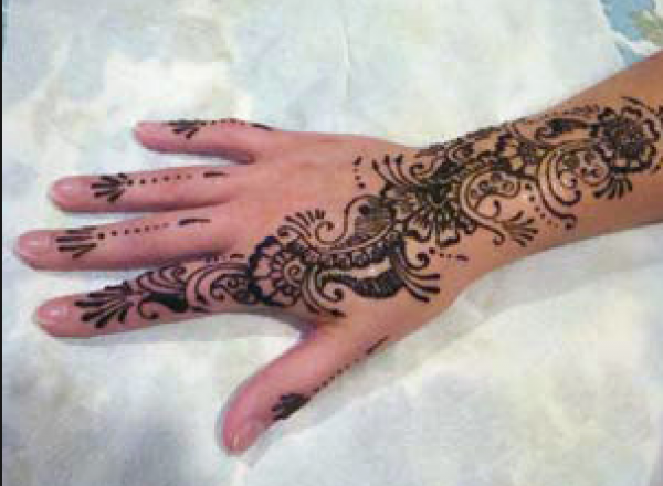 Henna lace tattoo