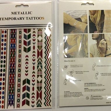 Metallic tattoo