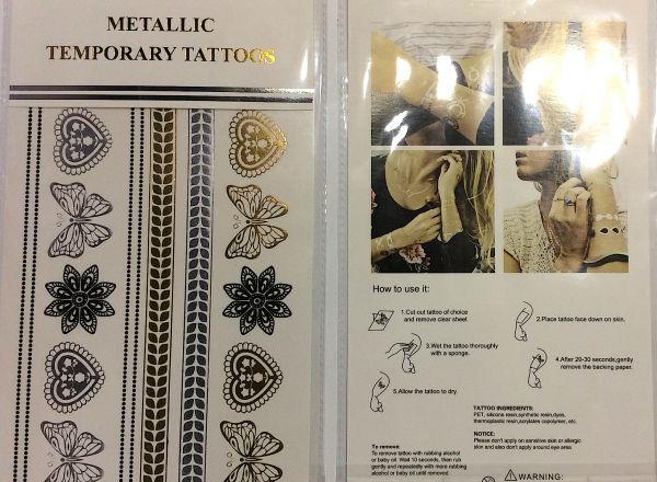 Metallic tattoo