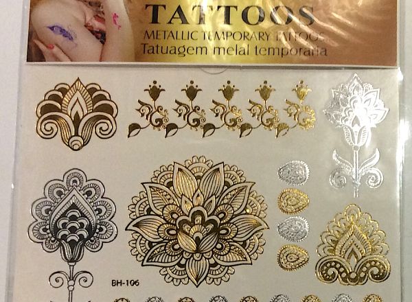 Metallic tattoo