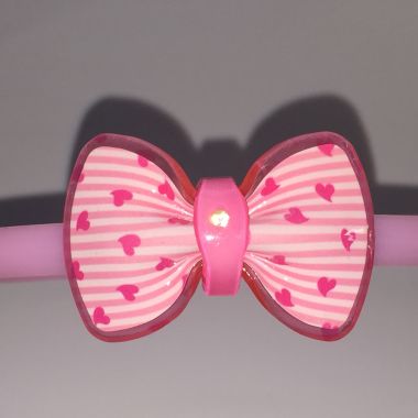 Head band with patterned bow