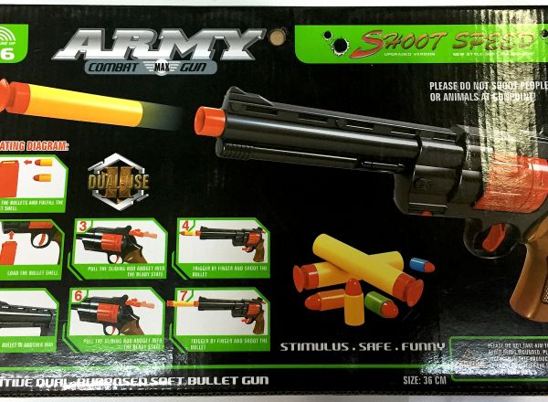 Soft bullet gun